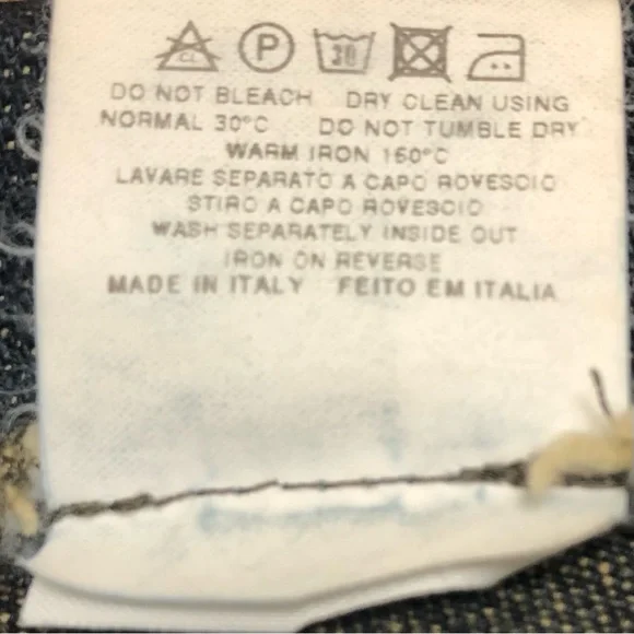 Moschino | NWT Two Tone Frayed Seam Donna Denim Jeans Size 8 - Picture 14 of 14